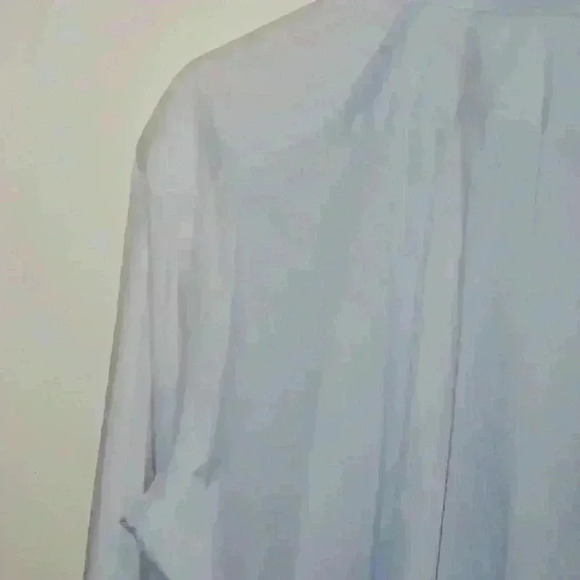 Puritan Lt Blue Long Sleeve Button Down Dress Shirt - Size 17 - Picture 7 of 12